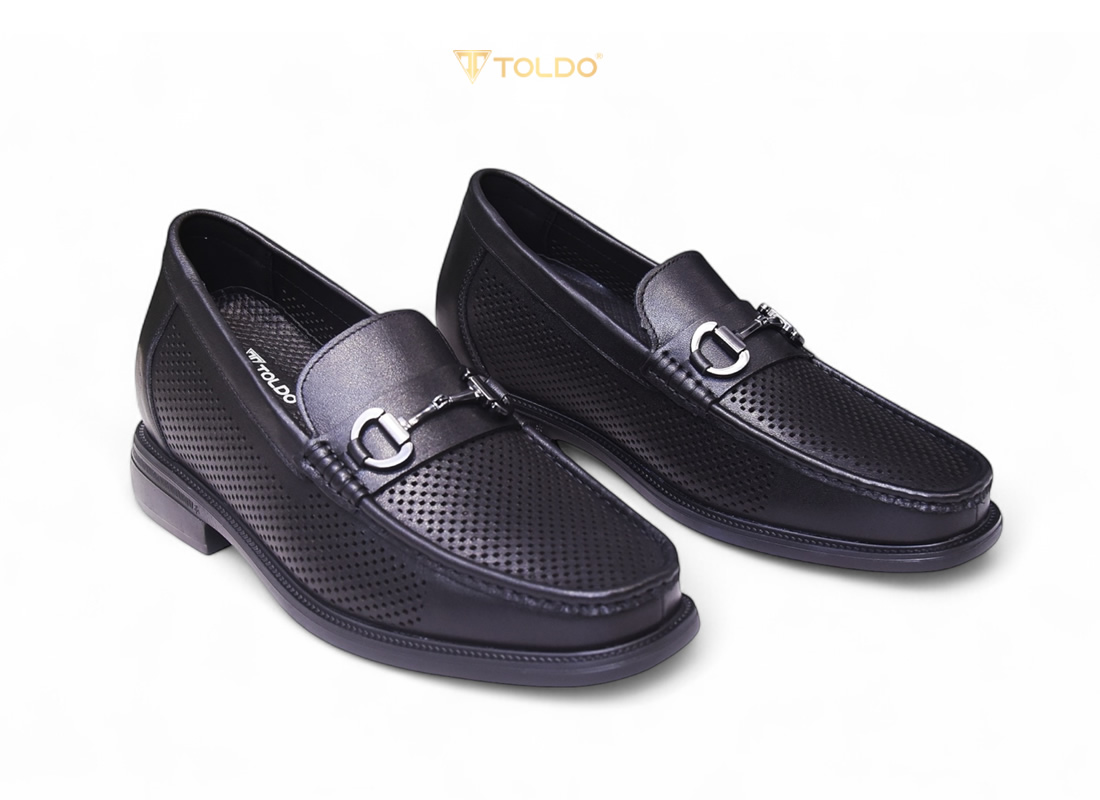 Giày cao nam 8cm đục lỗ thoáng khí 18